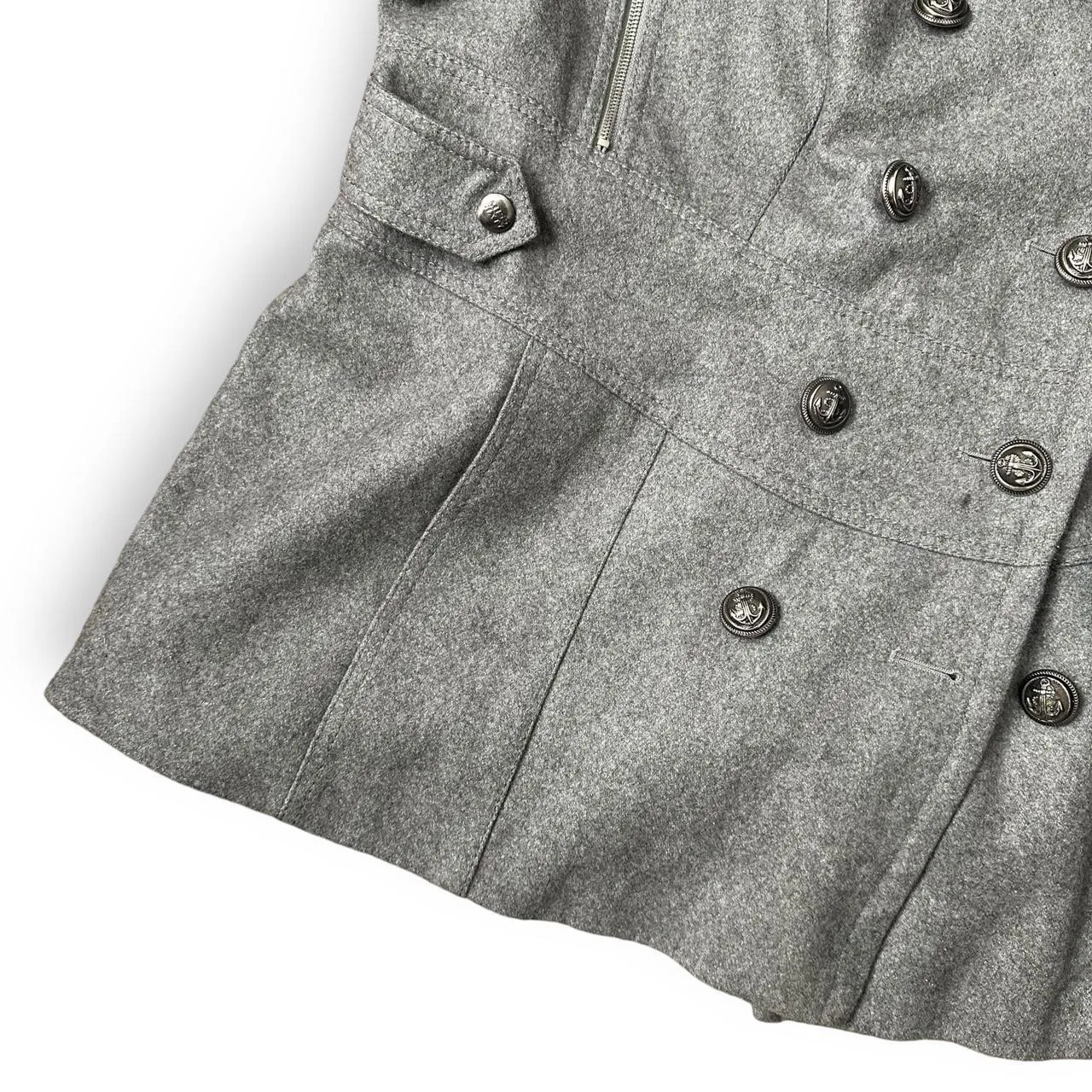 2000s Miss Sixty Plus Size Peacoat Grey (3X)