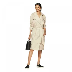 A New Day Women's Double Breasted Belted Trench Coat