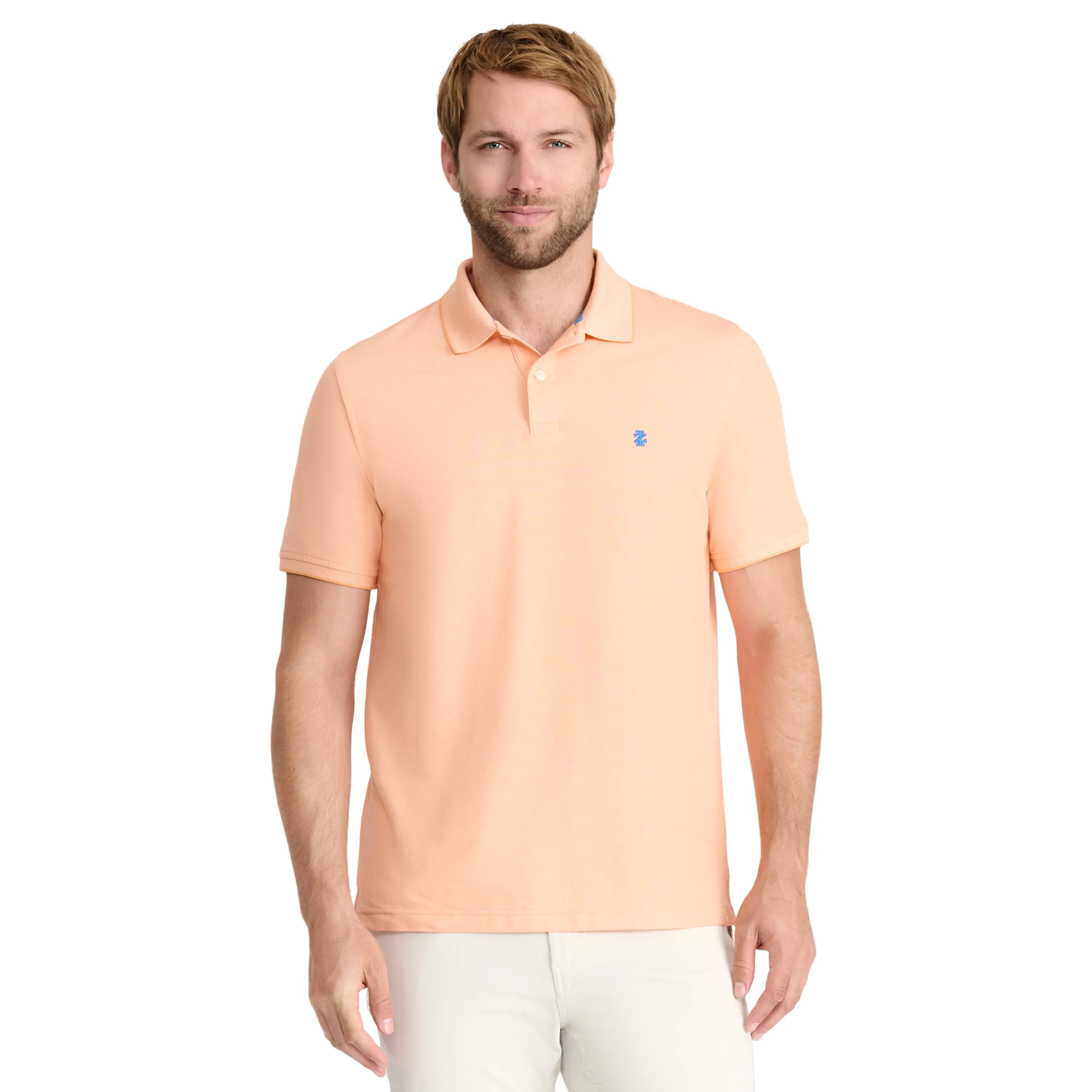 ADVANTAGE PERFORMANCE SHORT-SLEEVE POLO - CANTALOPE