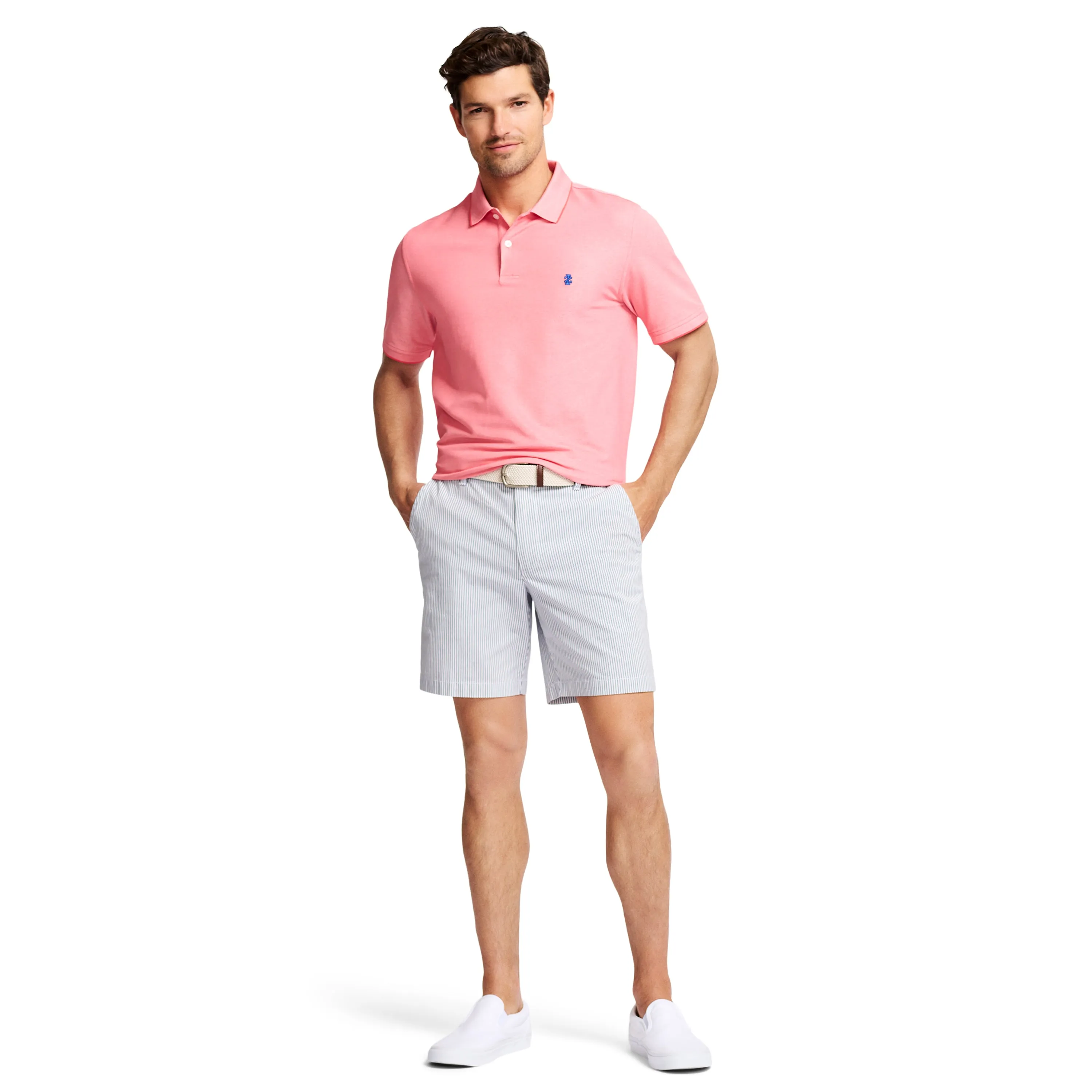 ADVANTAGE PERFORMANCE SHORT-SLEEVE POLO - CAYENNE PINK