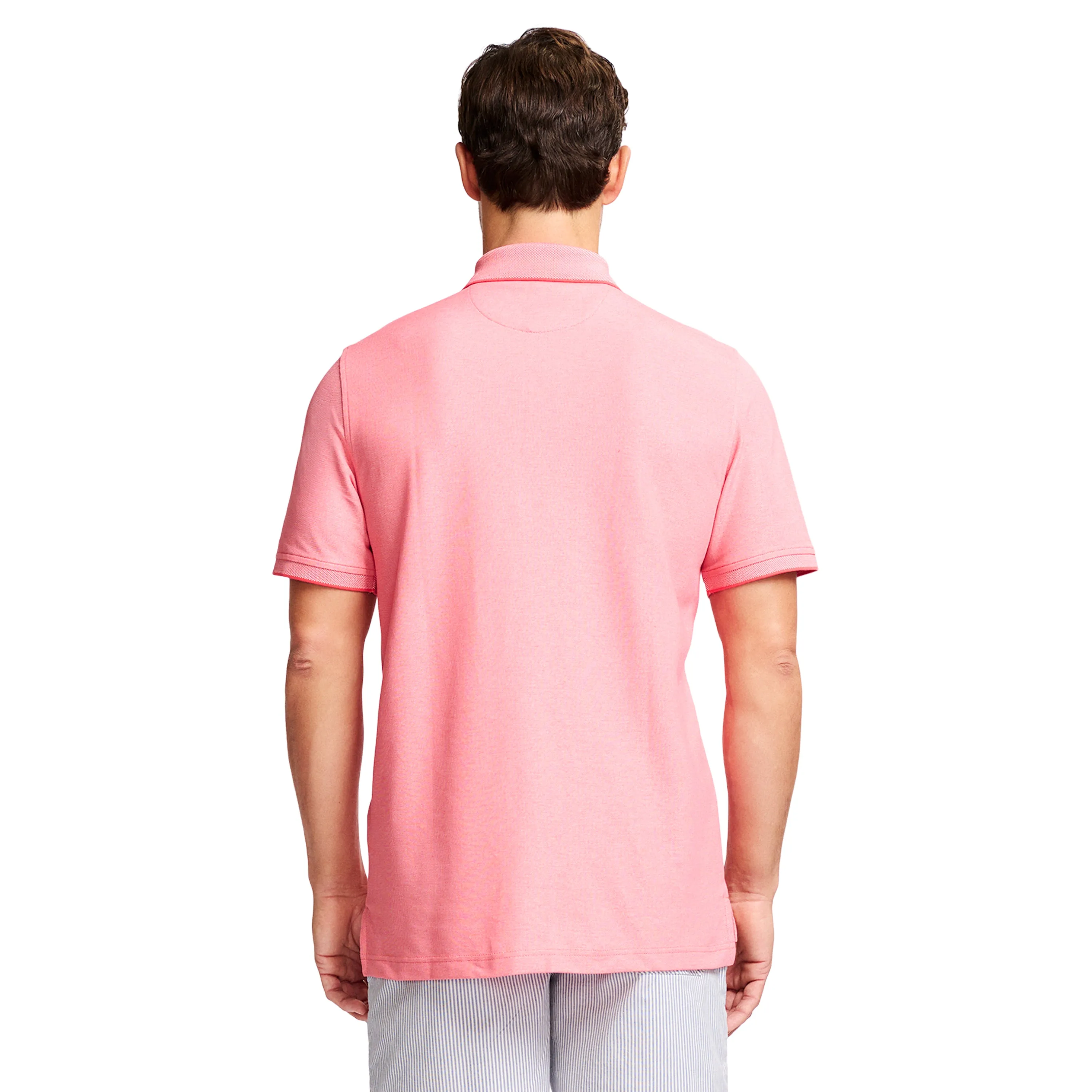 ADVANTAGE PERFORMANCE SHORT-SLEEVE POLO - CAYENNE PINK