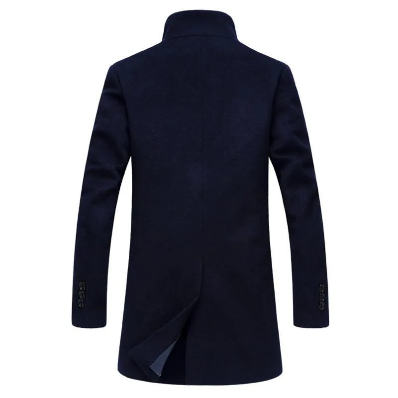 Angelo Ricci™ Formal Woolen Business-Men Overcoat