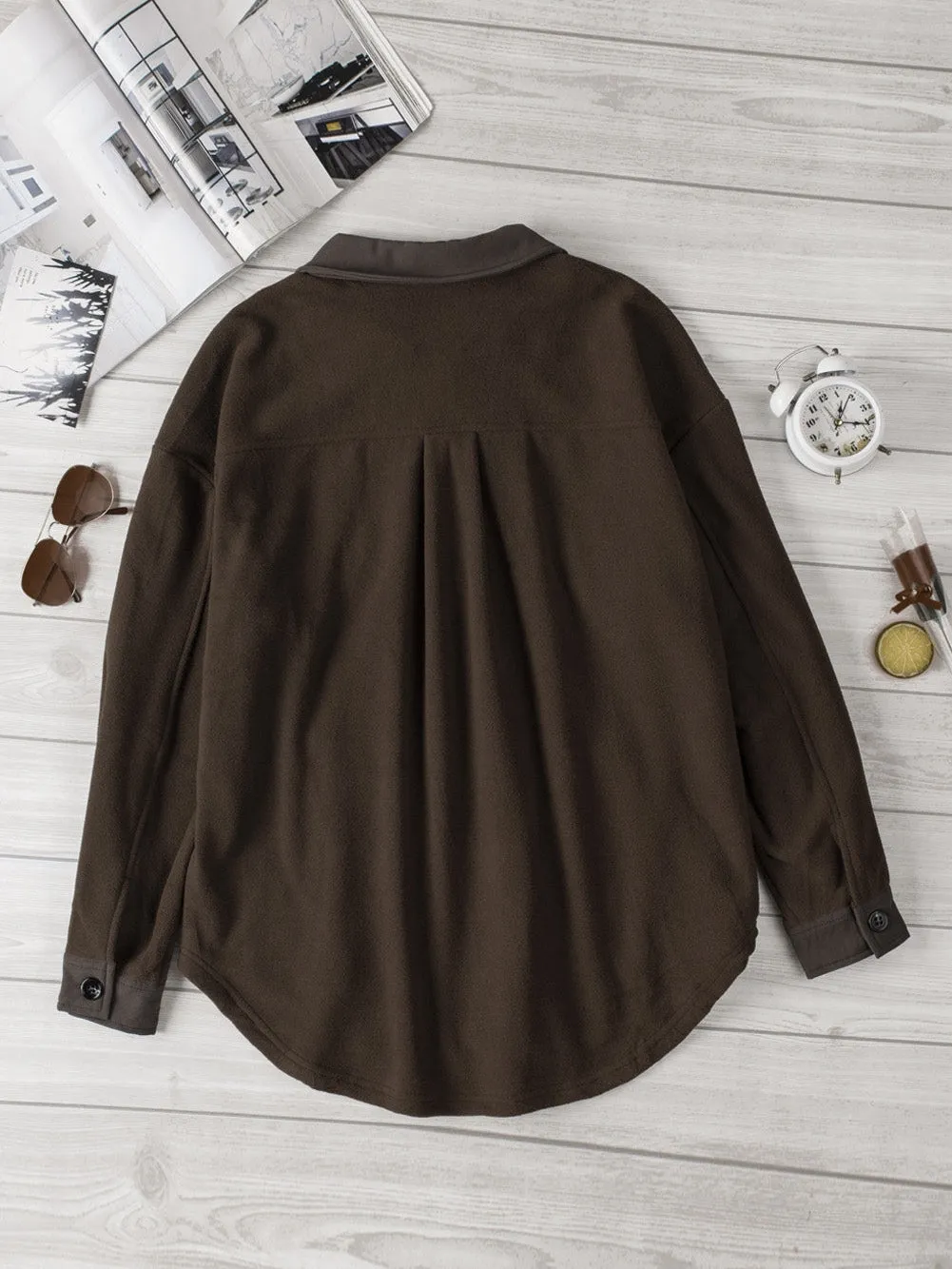 Autumn Brown Fleece Jacket