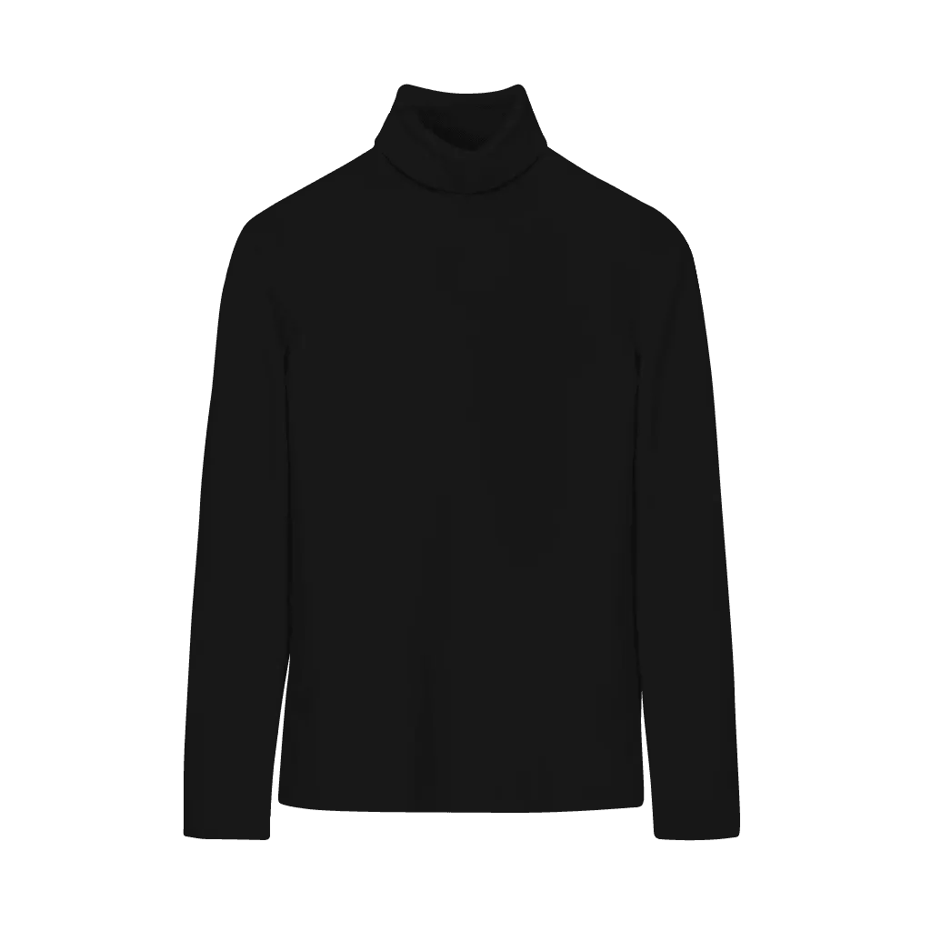 Basic Black Turtle/Mock Neck