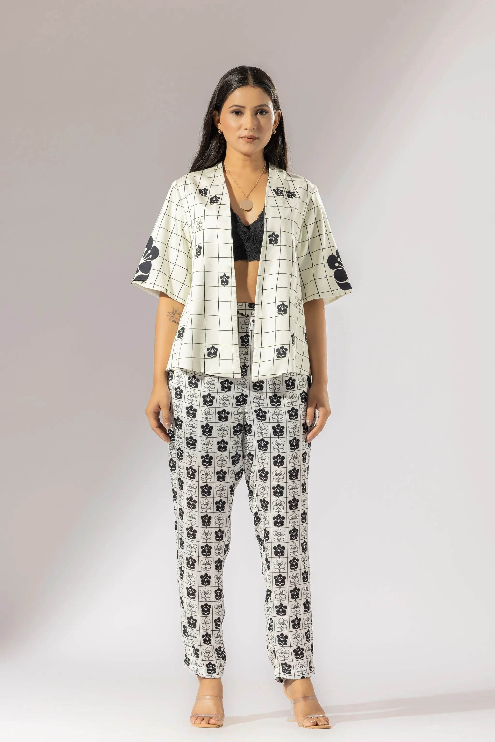 Blossom Kimono Jacket & Pant Co-Ord Set