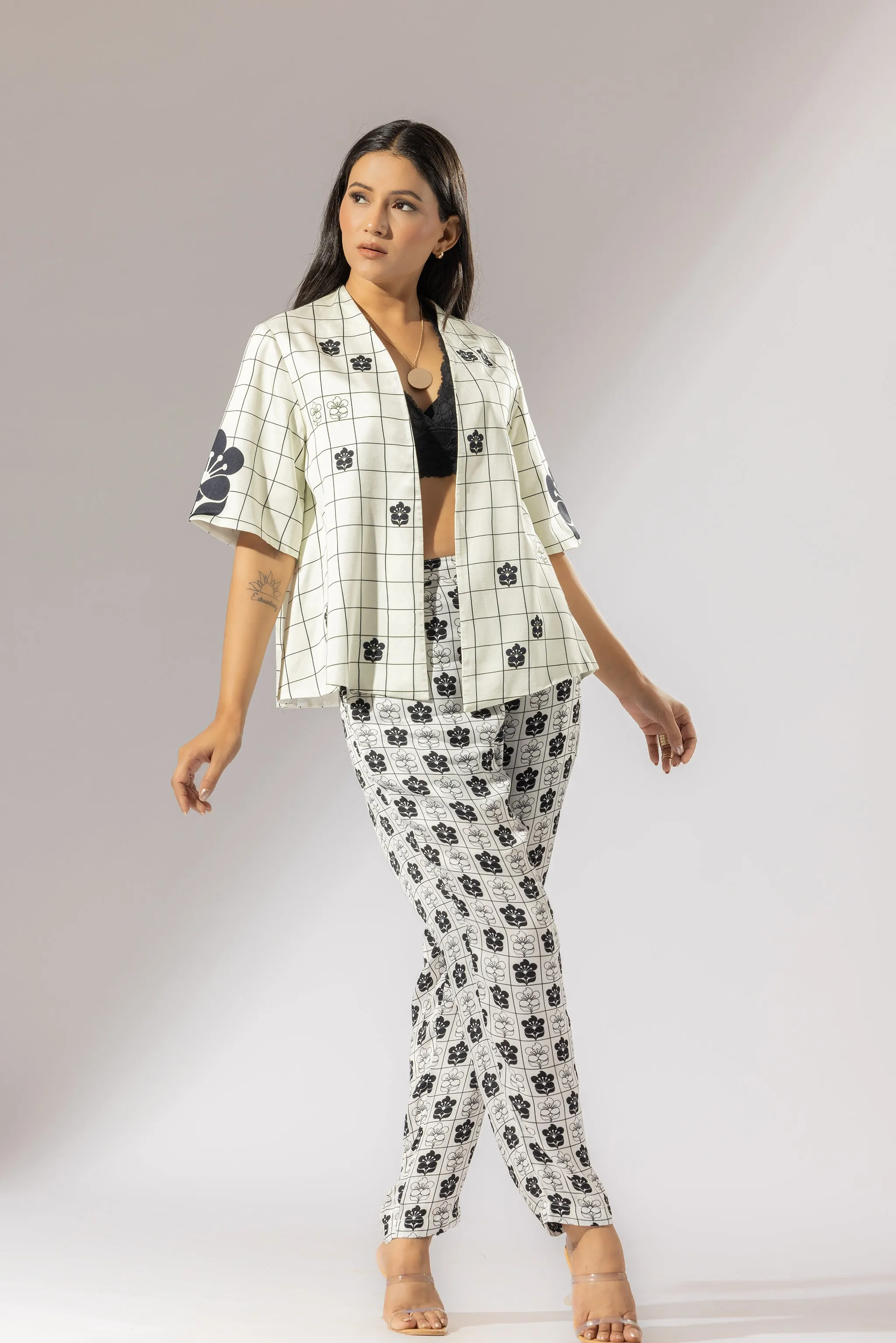 Blossom Kimono Jacket & Pant Co-Ord Set