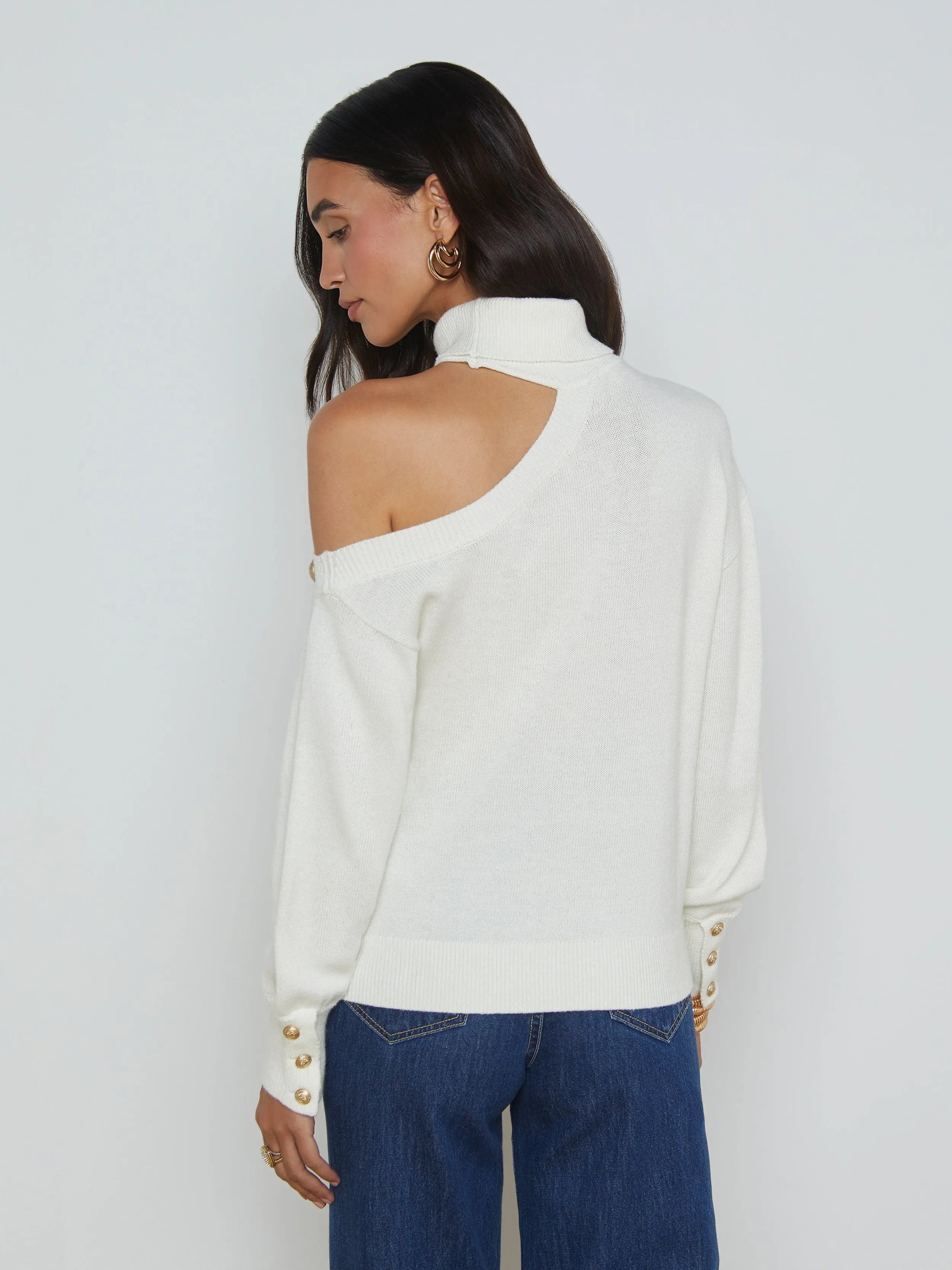 Brixie Cutout Turtleneck