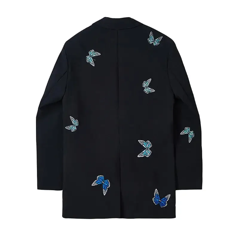 Butterfly Oversize Chain Blazer