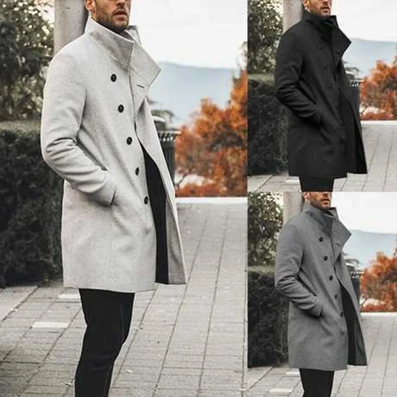 Casual Fashion Trench Coat Men's