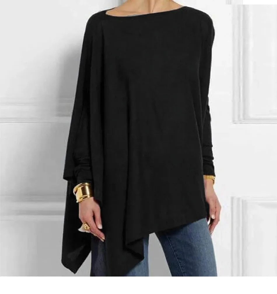 Casual Pullover Long Sleeve Tunic Blouse