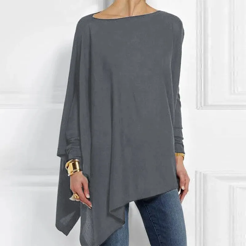 Casual Pullover Long Sleeve Tunic Blouse