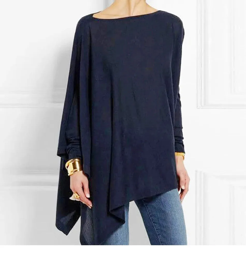 Casual Pullover Long Sleeve Tunic Blouse