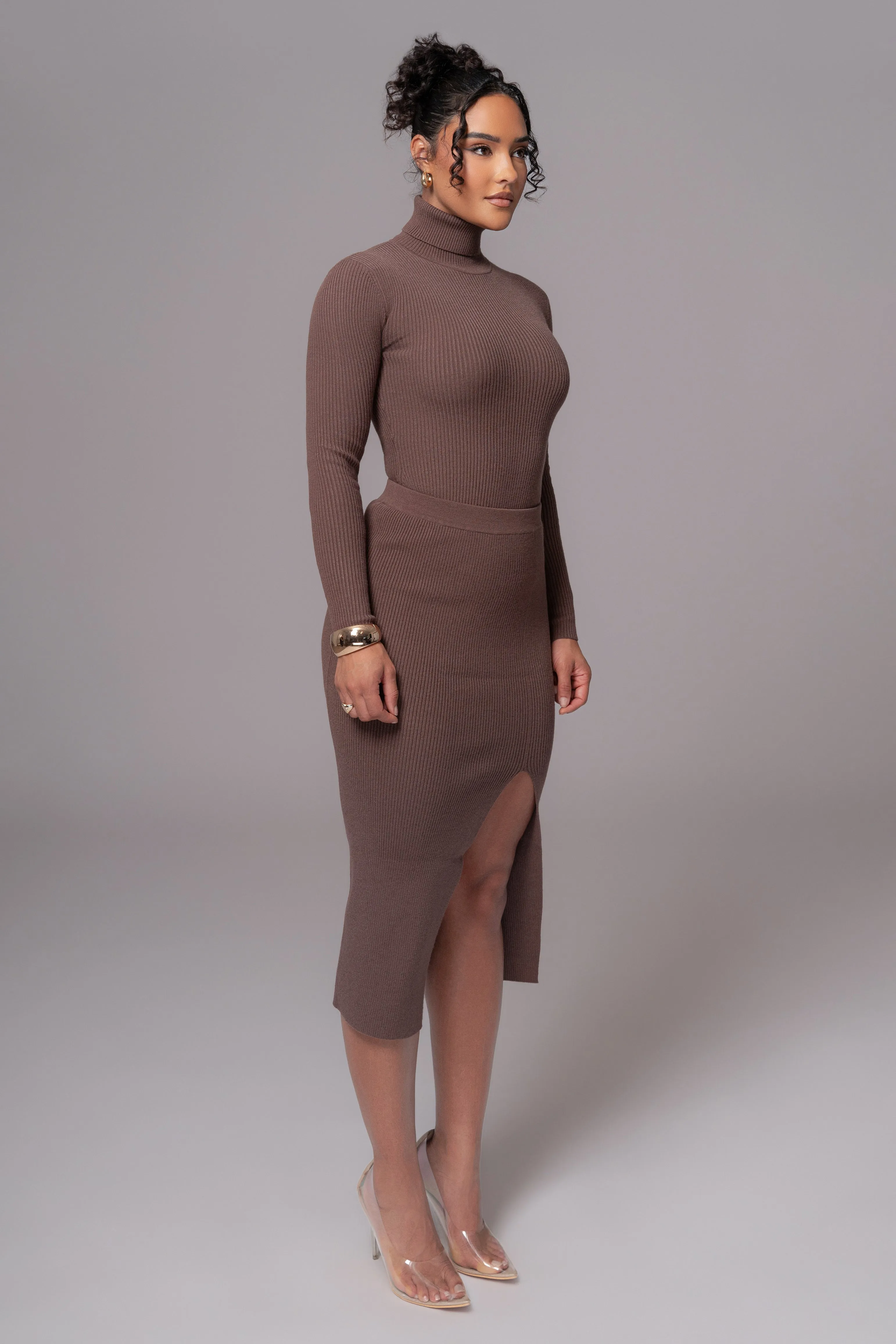 Chocolate Cardinal Essential Knit Skirt