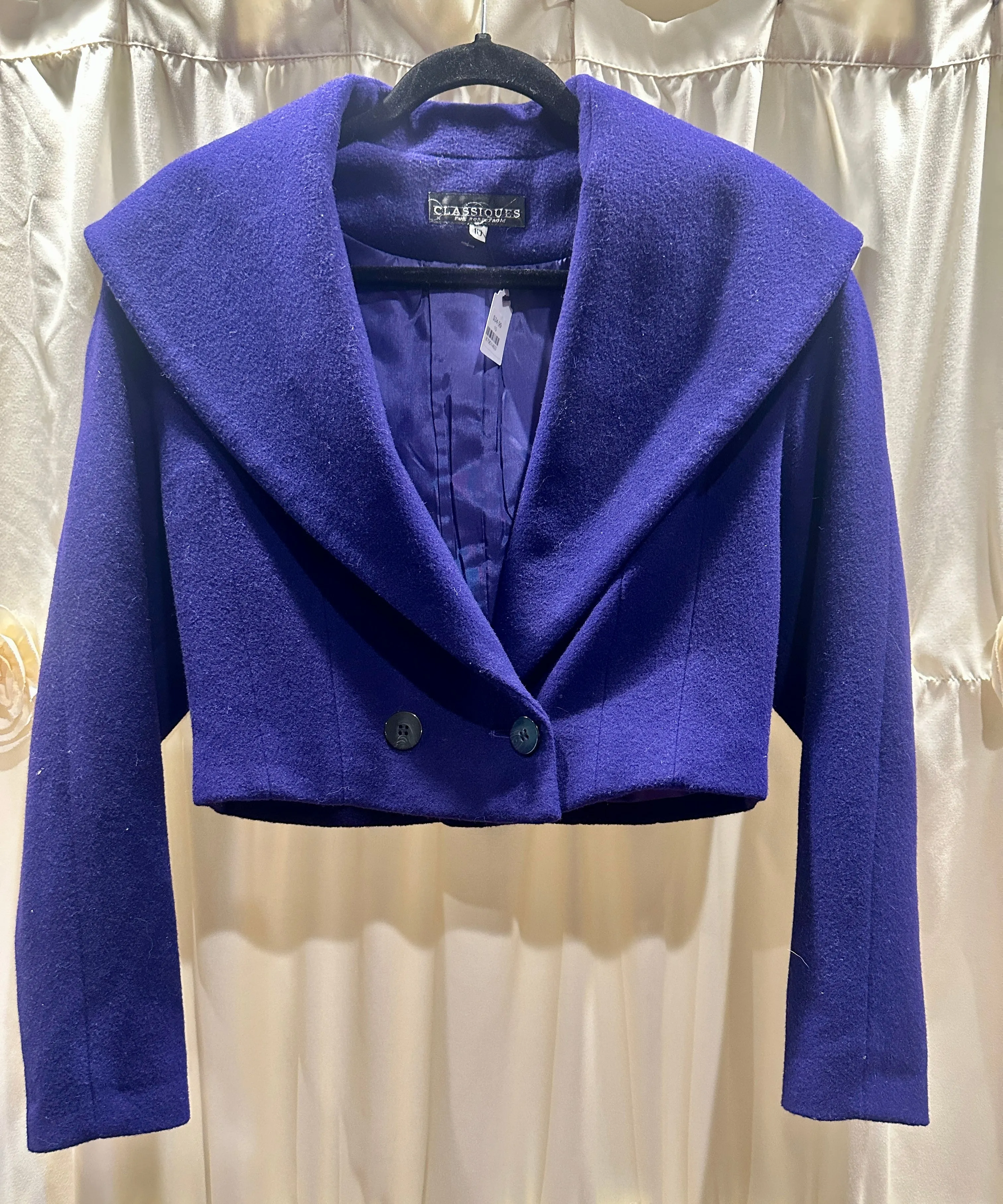 CLASSIQUES FOR NORDSTROM WOOL & CASHMERE CROPPED JACKET