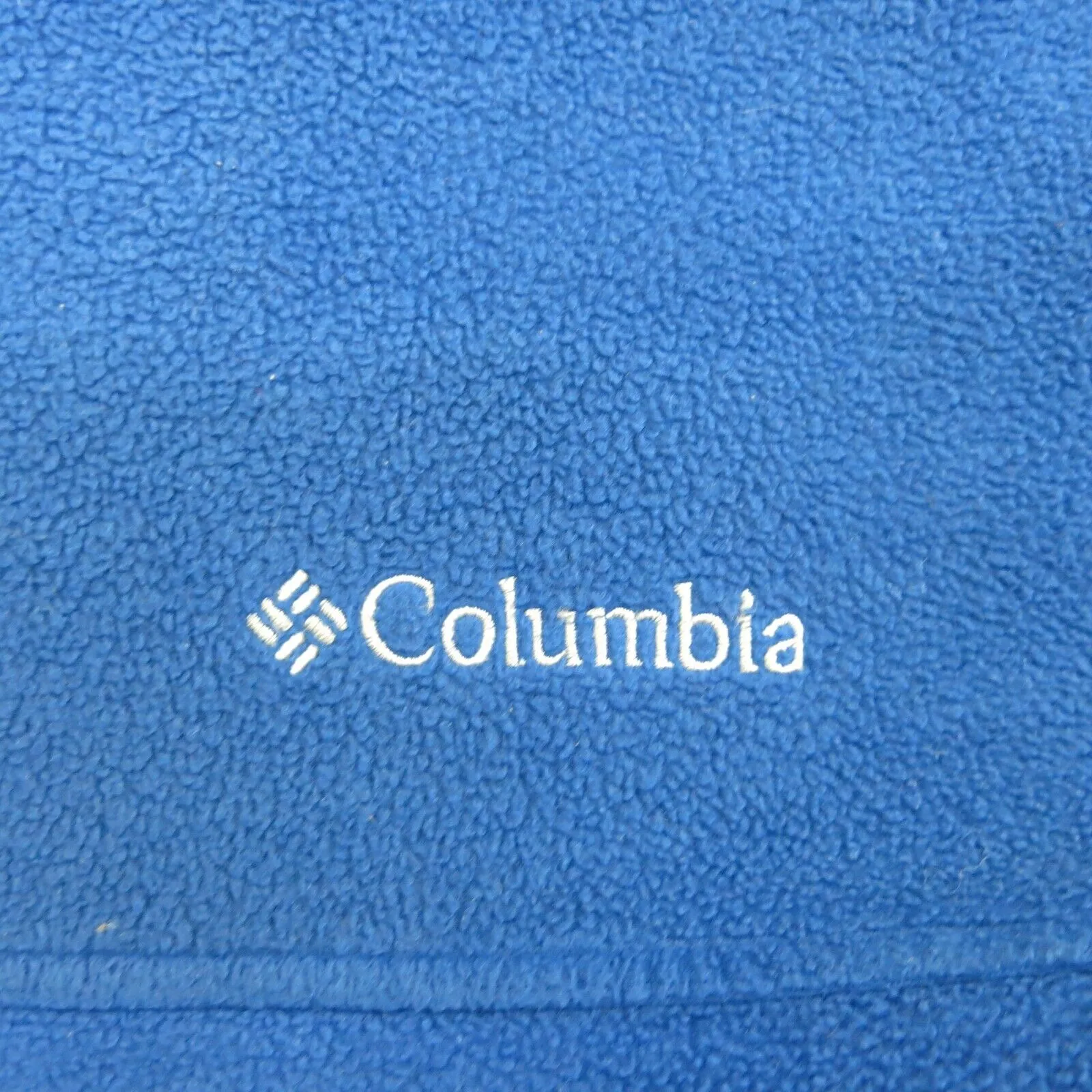 Columbia Sportswear Men Full Zip UP Fleece Jacket Long Sleeve Mock Neck Blue XXL