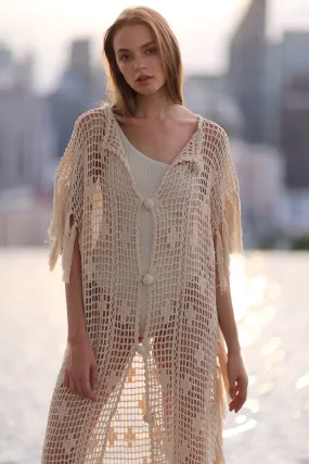 CROCHET KIMONO DUSTER MIRA