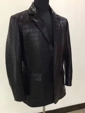 Crocodile  Leather Blazer