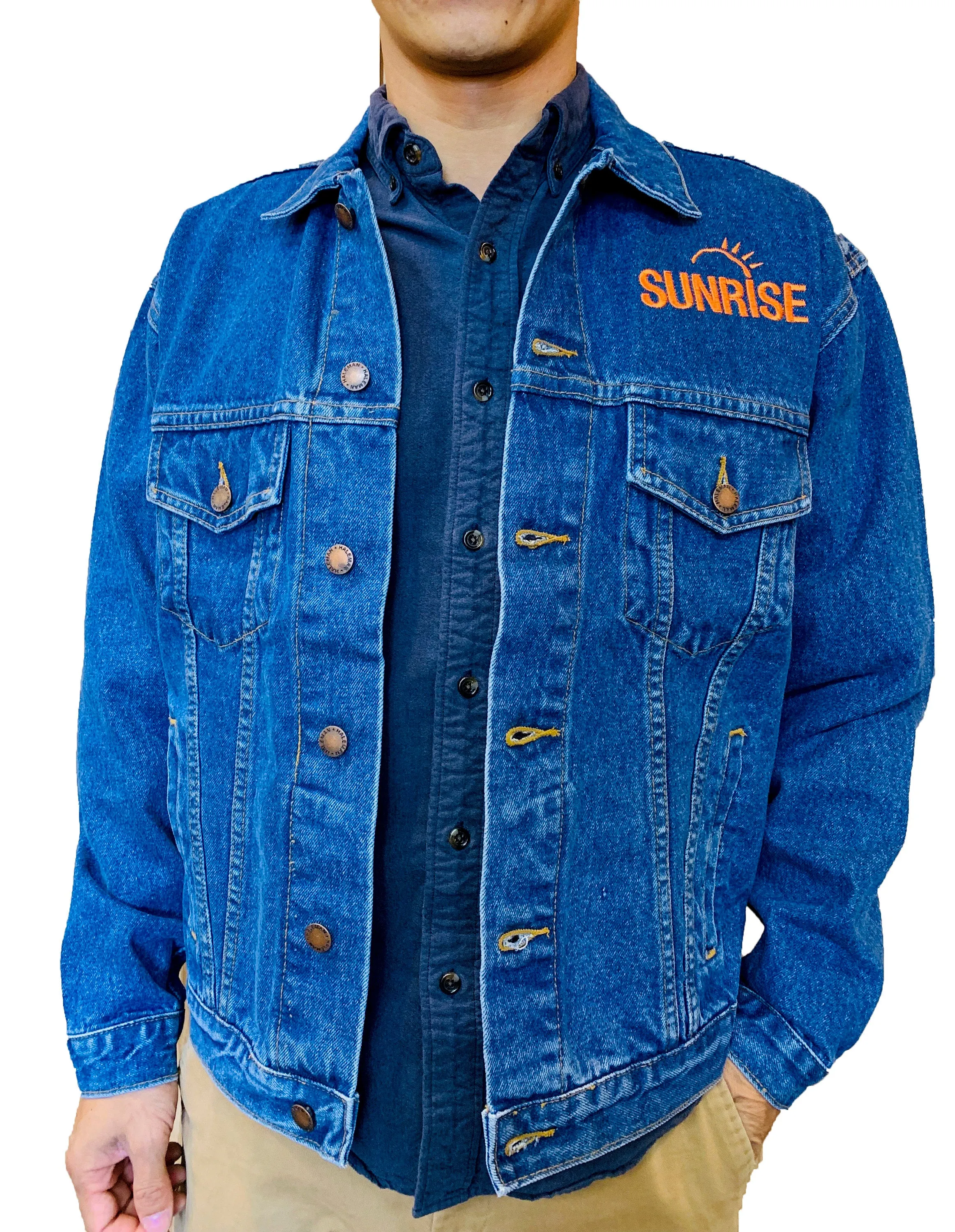 Custom Embroider Classic Denim Jean Jacket - Youth Sizes