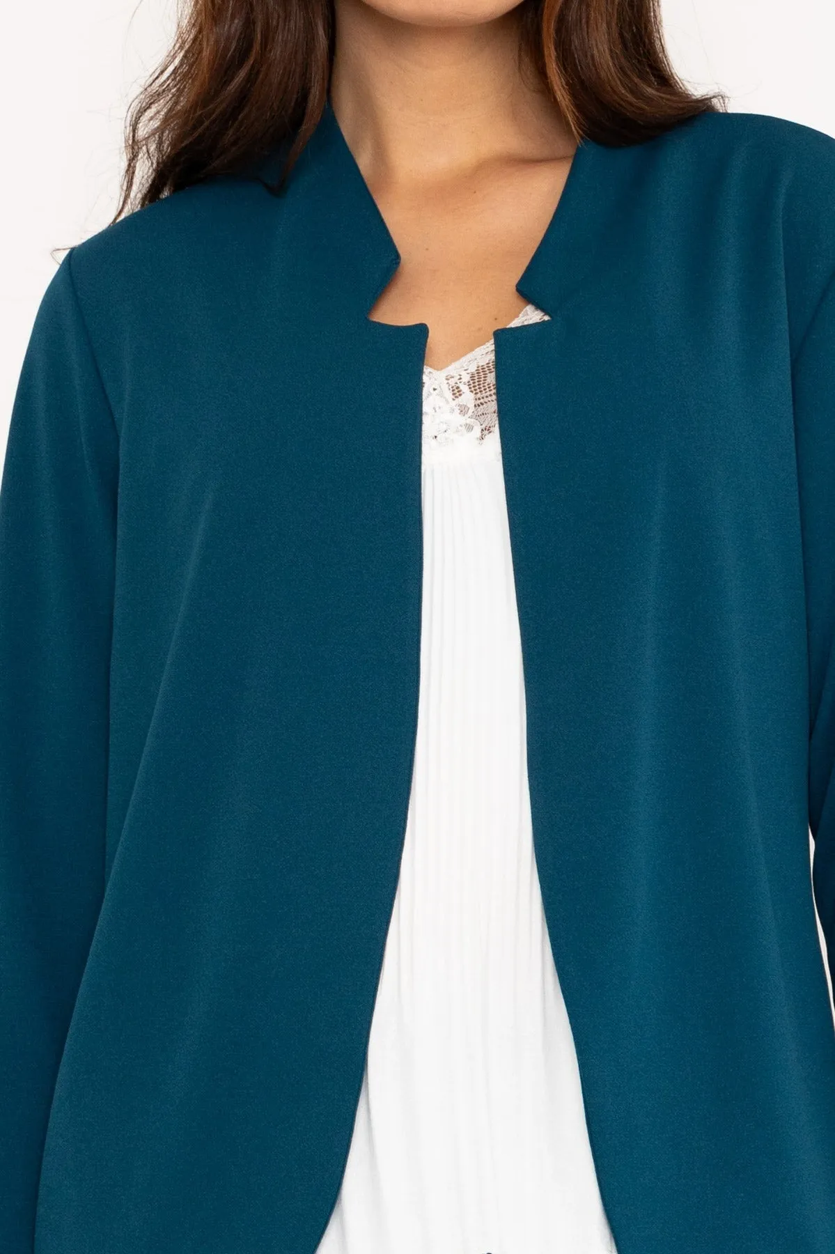 Edge To Edge Teal Blazer