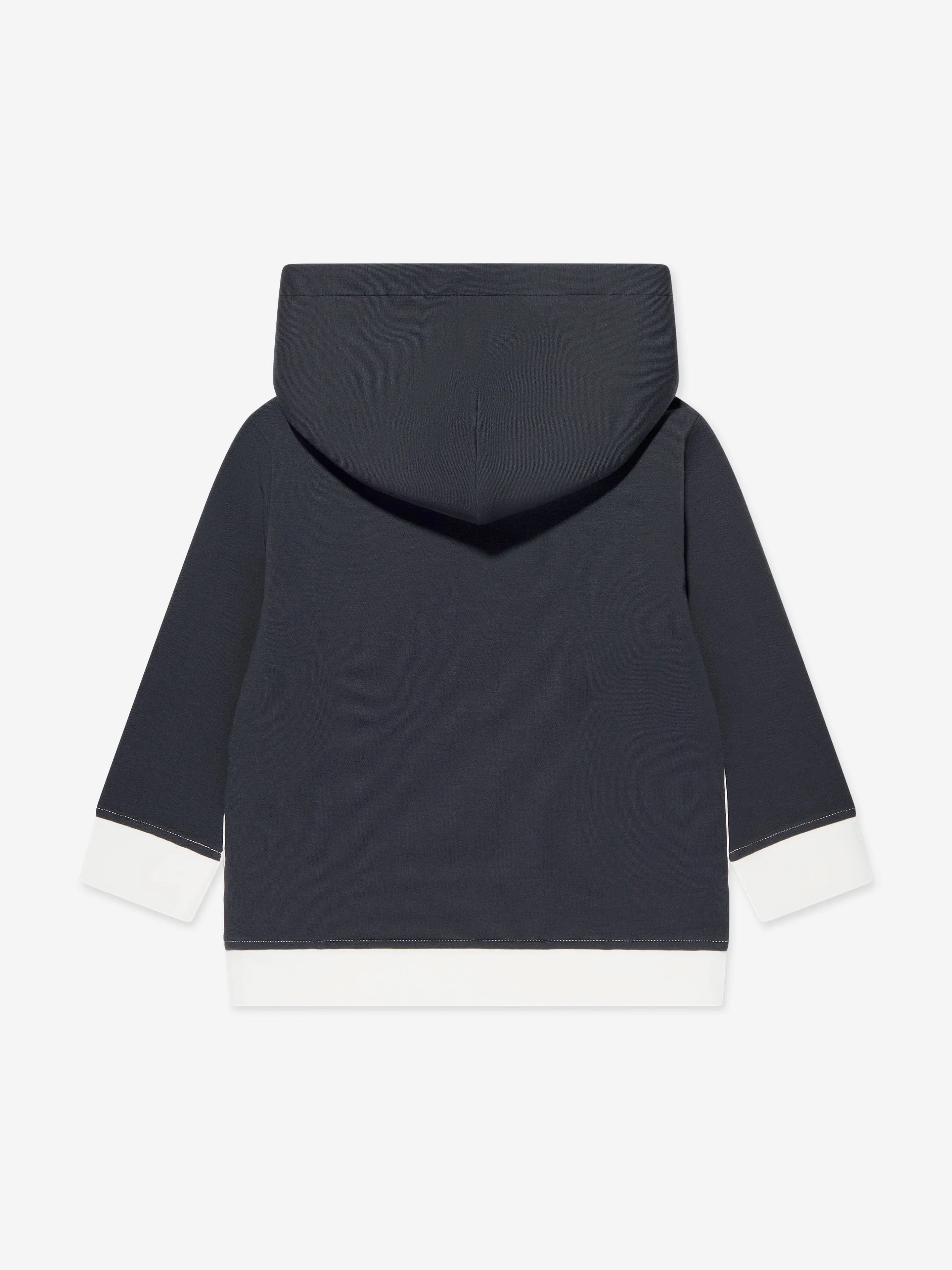 Emporio Armani Boys Colourblock Hoodie In Navy