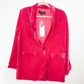 Endless Rose Magenta Velvet Blazer NWT- Size S