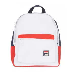 Fila Mini Backpack in White/Peacoat/Red