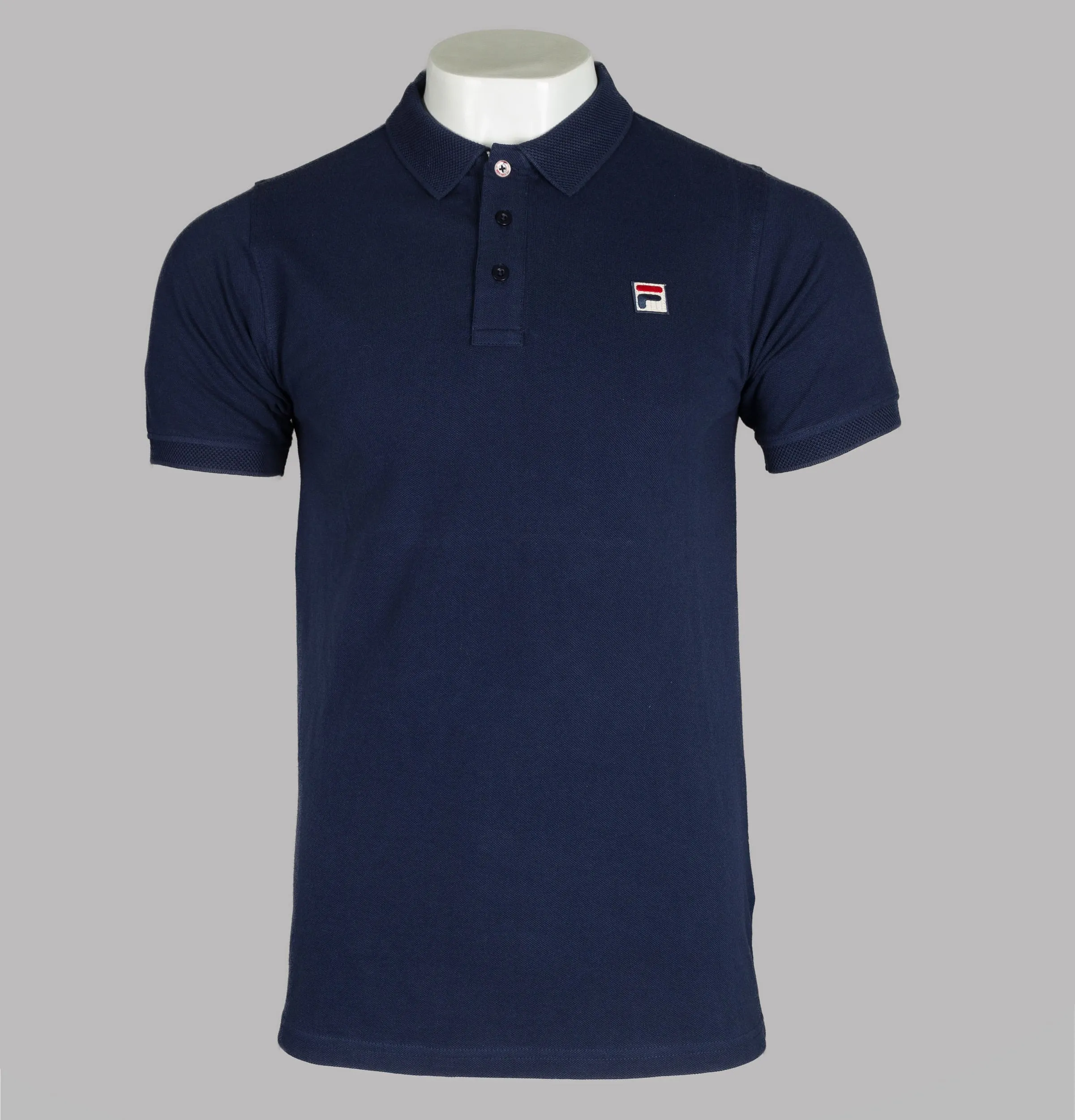 Fila Vintage Brizzi Polo Shirt Blue