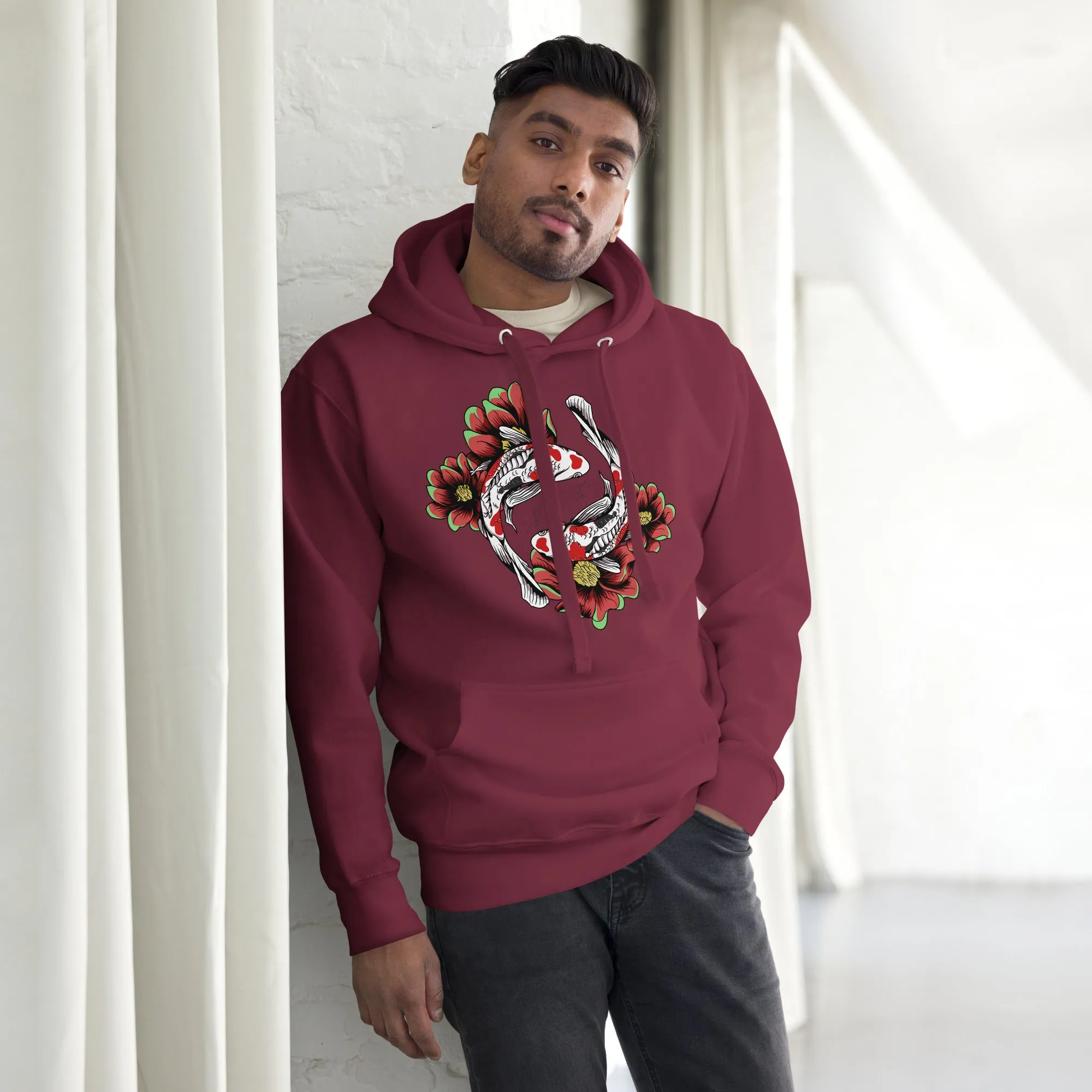 Fish graphic print unisex softest hoodies