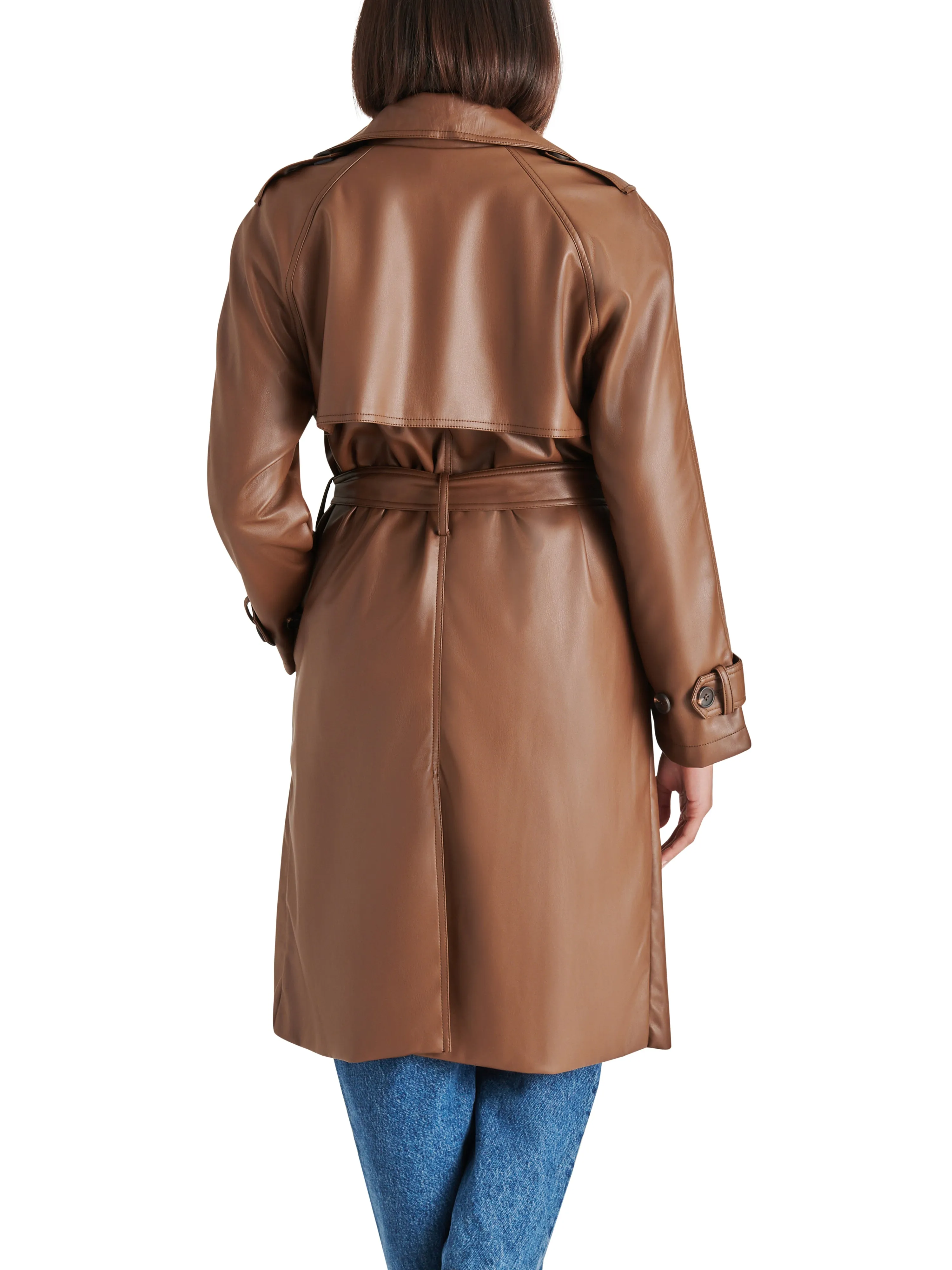 ILIA TRENCH COAT - DARK BROWN