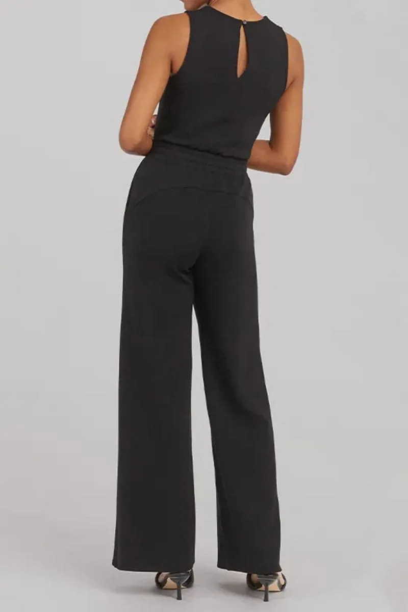 JB752 Sleeveless Wide Leg Jumpsuit