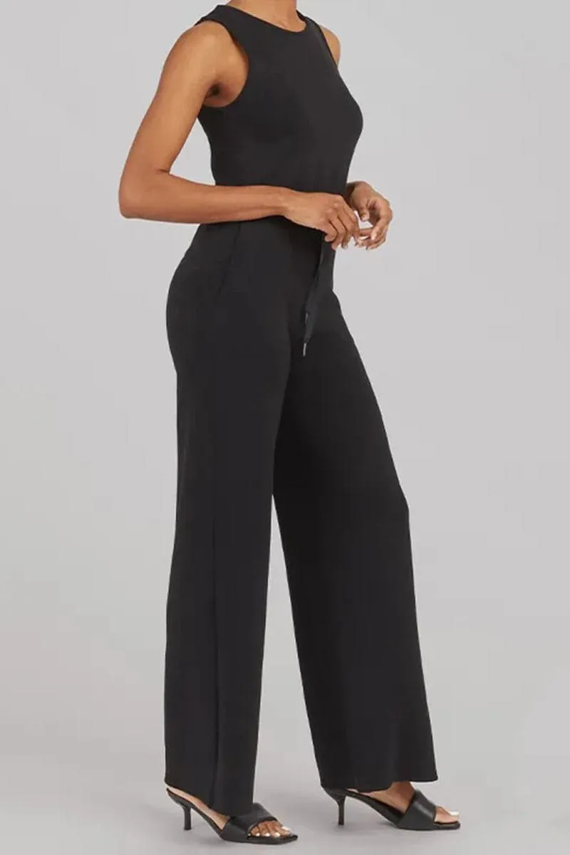 JB752 Sleeveless Wide Leg Jumpsuit