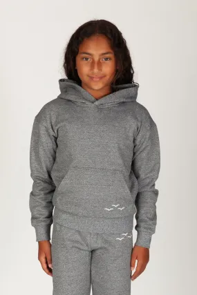 Kids Cooper fleece hoodie in granite