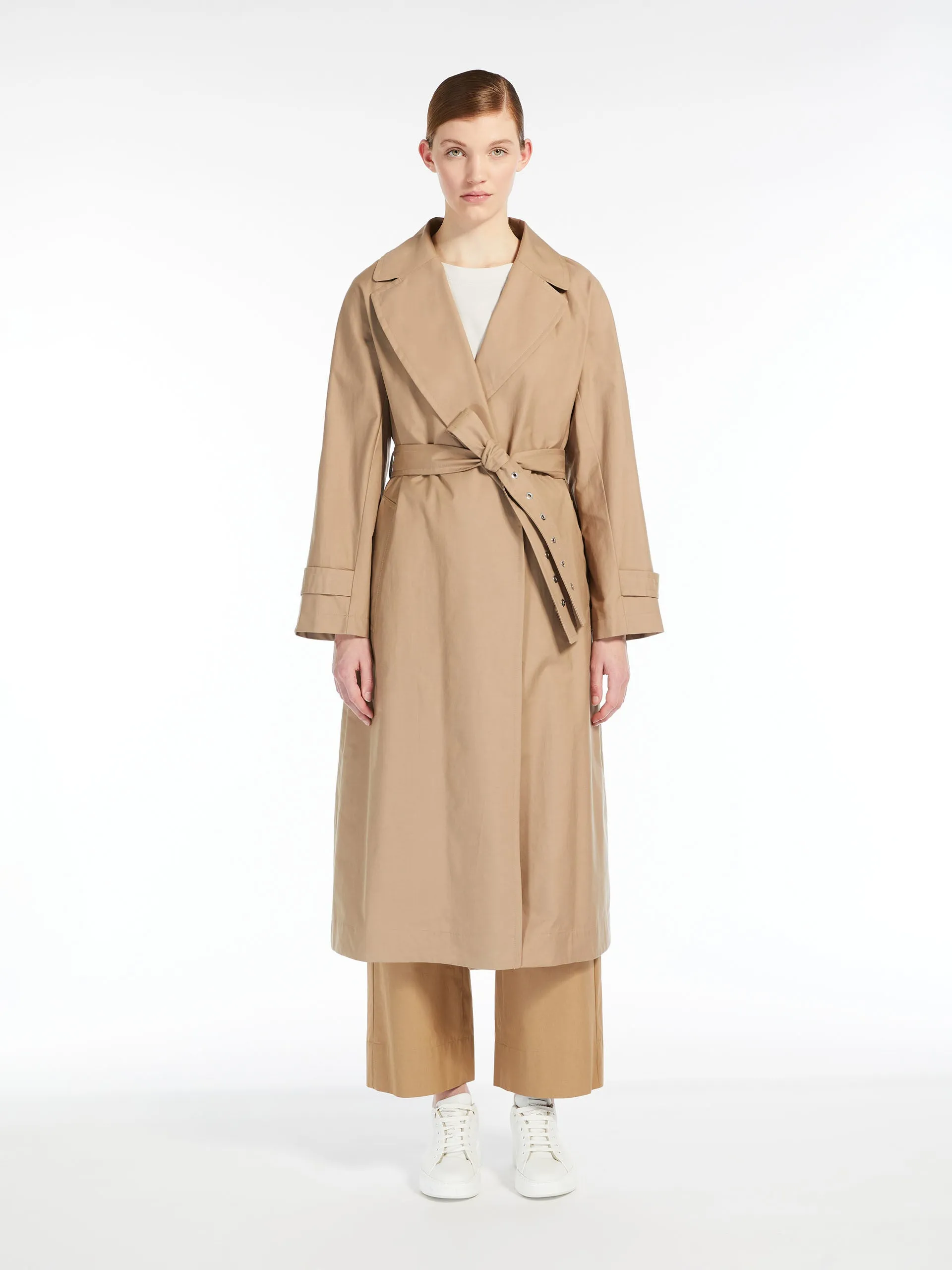 Kimono sleeve trench coat