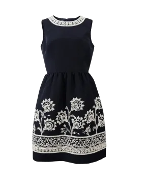 Knit Embroidered Dress