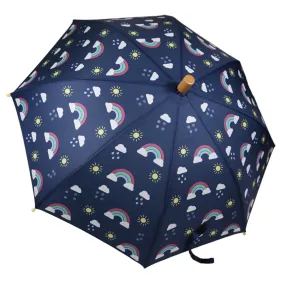 Korango Sunshine & Rainbows Umbrella - Peacoat