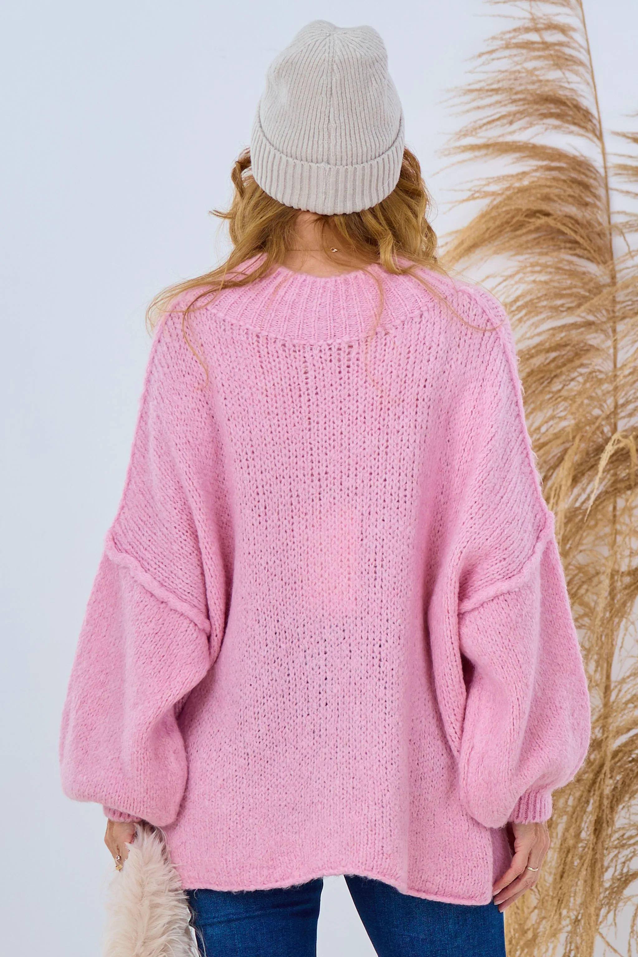 Langer Pulli "Saint", rosa