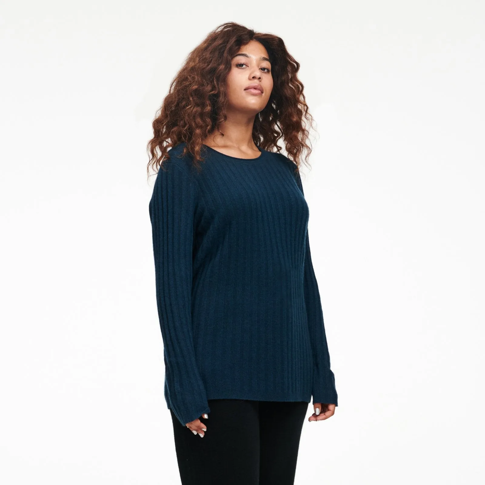 Lightweight Cashmere Ribbed Sweater