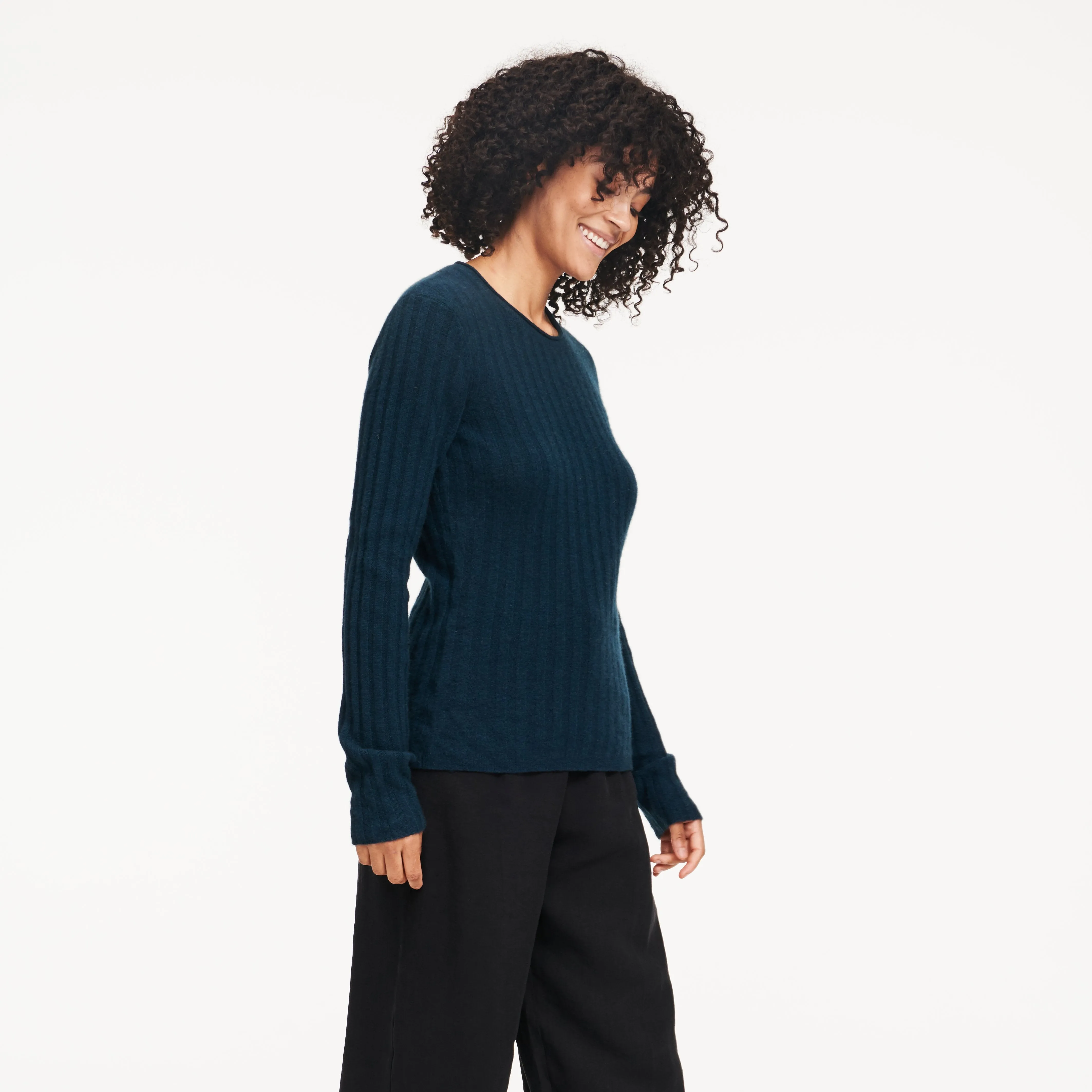 Lightweight Cashmere Ribbed Sweater