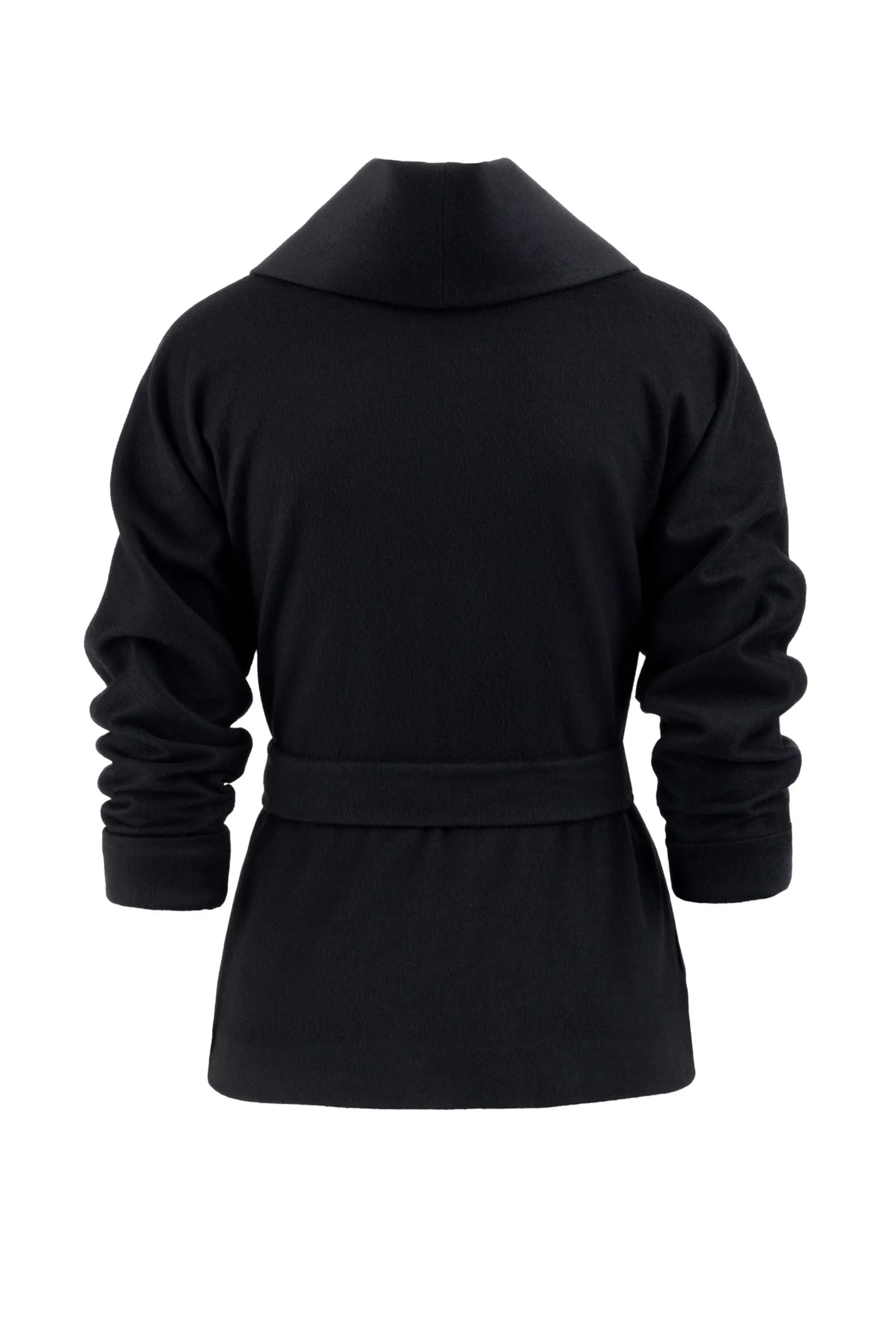 LINARIA BLACK LIGHTWEIGHT CASHMERE JACKET