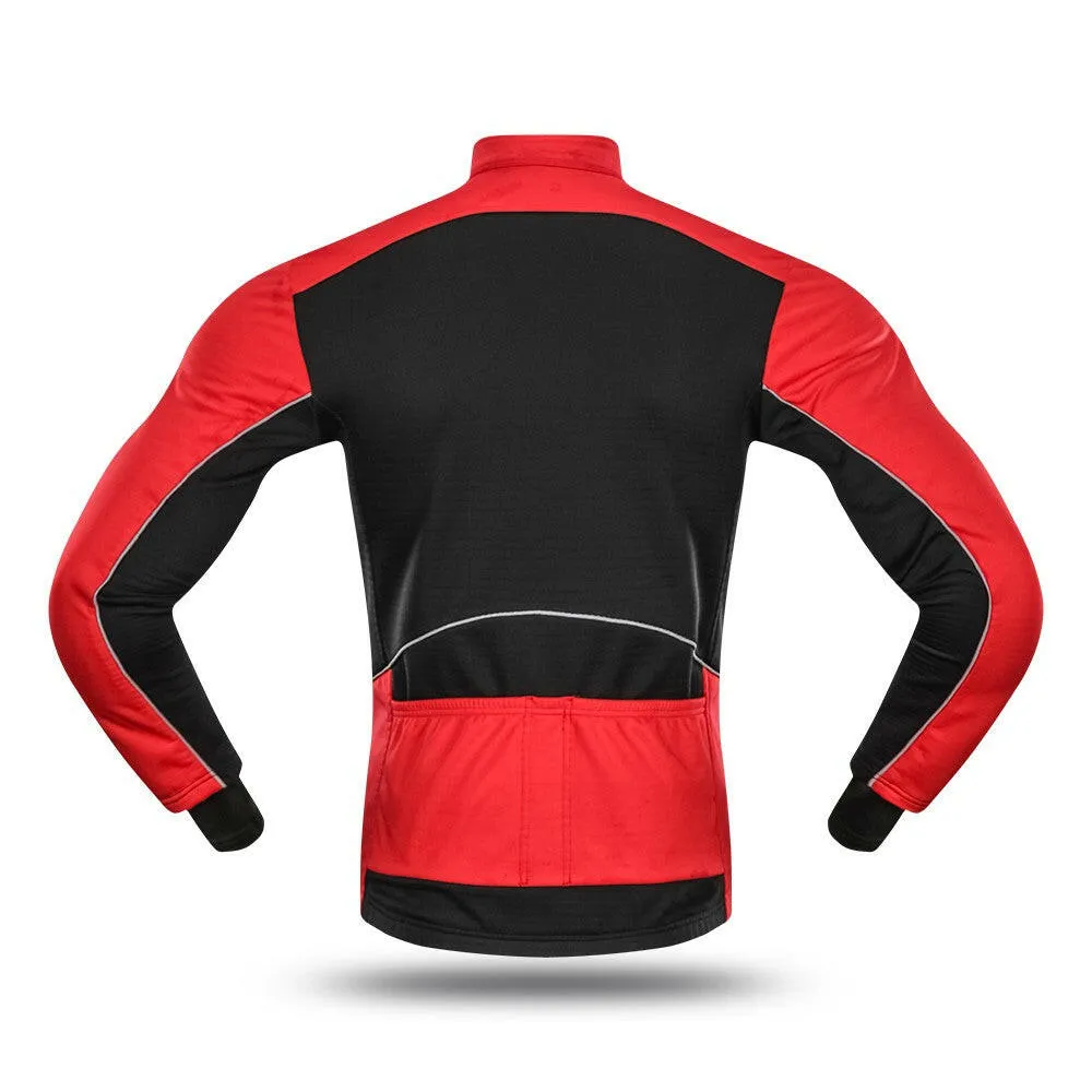 Lixada Winter Thermal Polar Fleece Men's Windproof Cycling Jacket