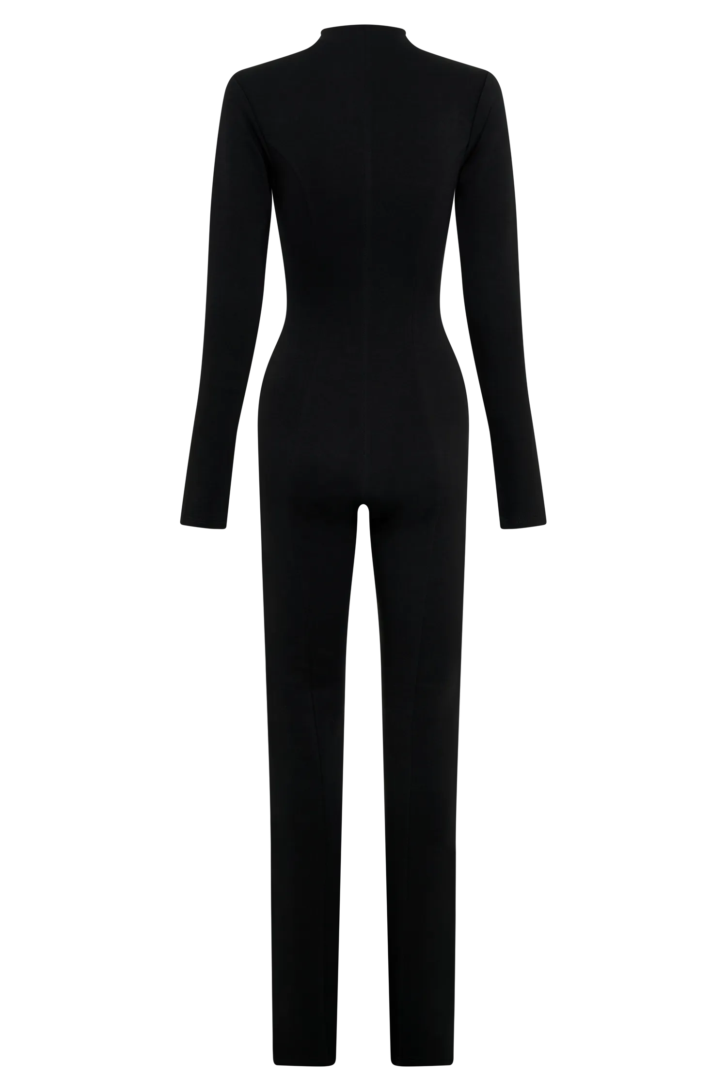 Margaery Scuba Jersey Jumpsuit - Black