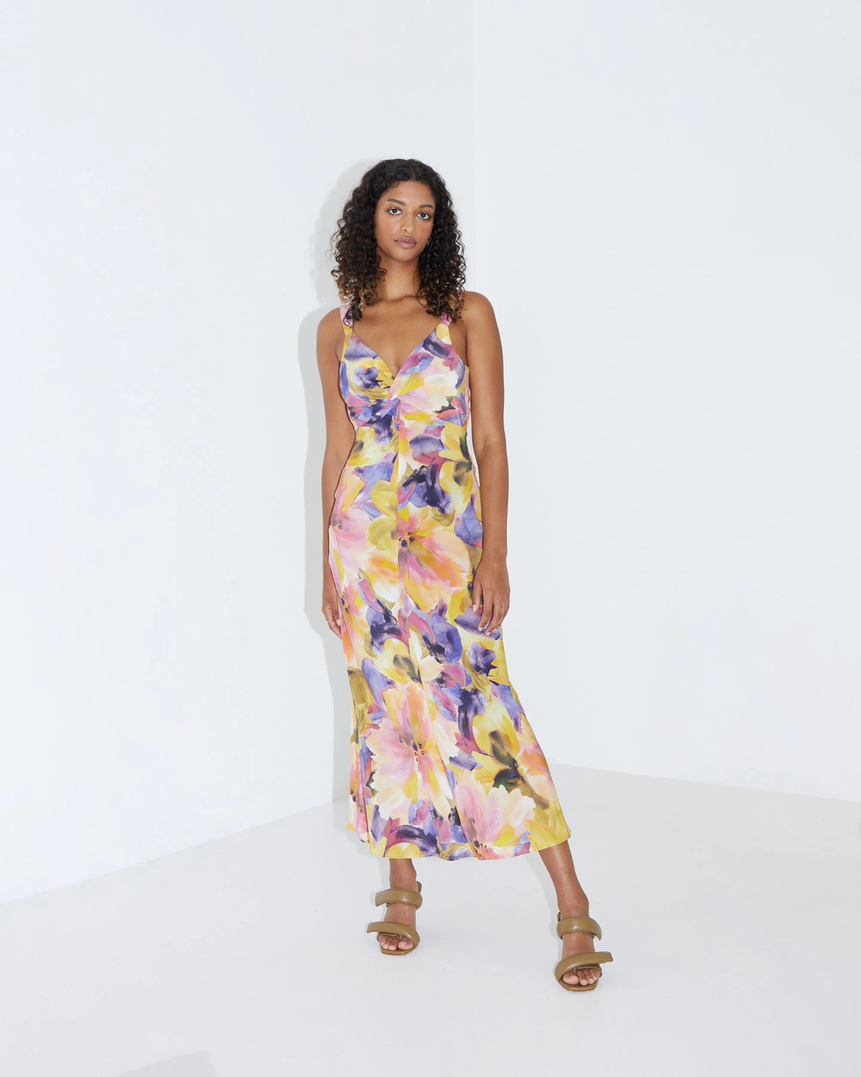 MAUDE SILK SLIP FLORAL