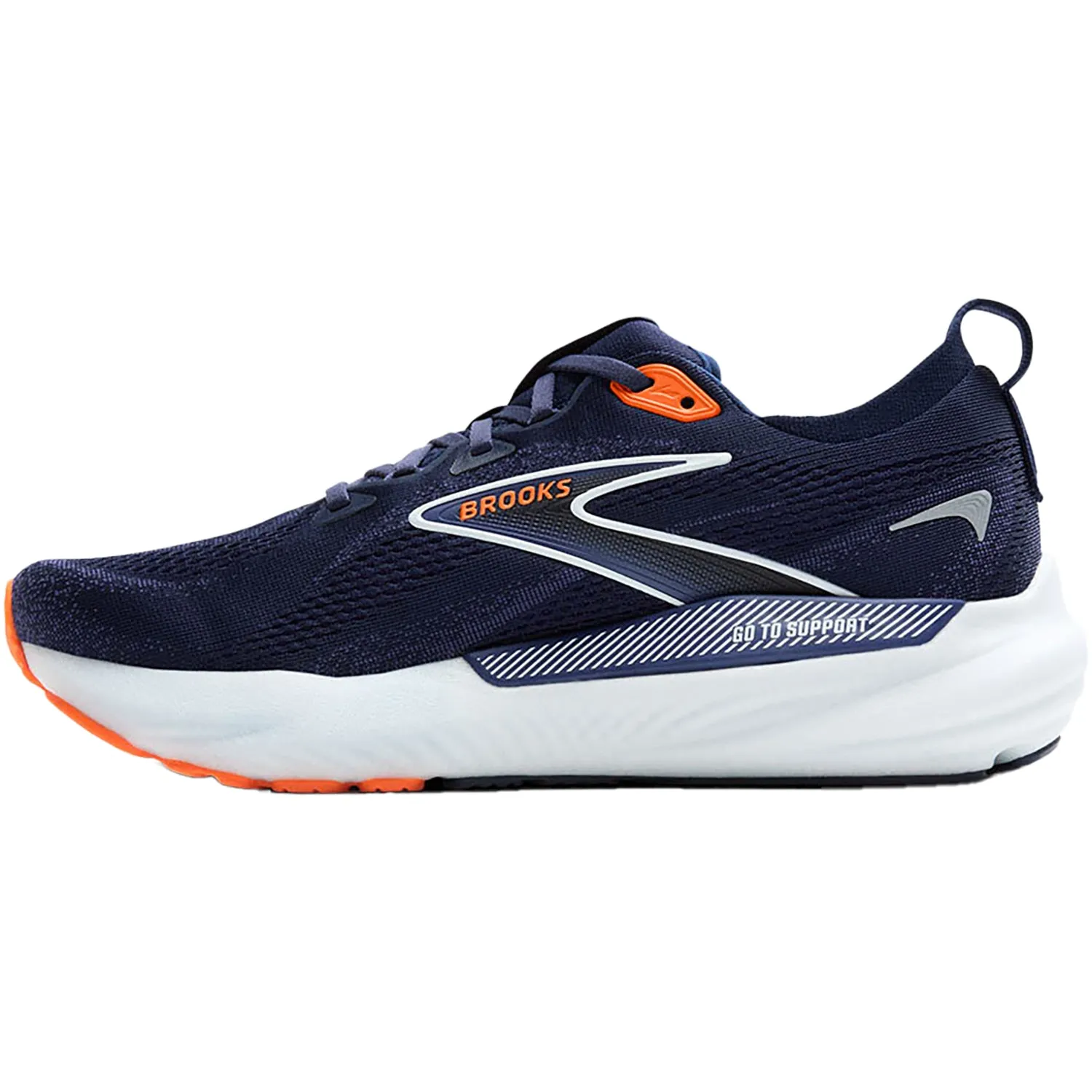 Men's Brooks Glycerin Gts 22 Peacoat/Blue Ribbon/Orange Mesh