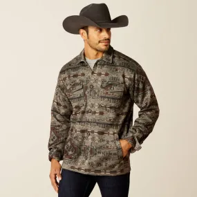 Men's Caldwell Printed Shirt Jacket - Brindle