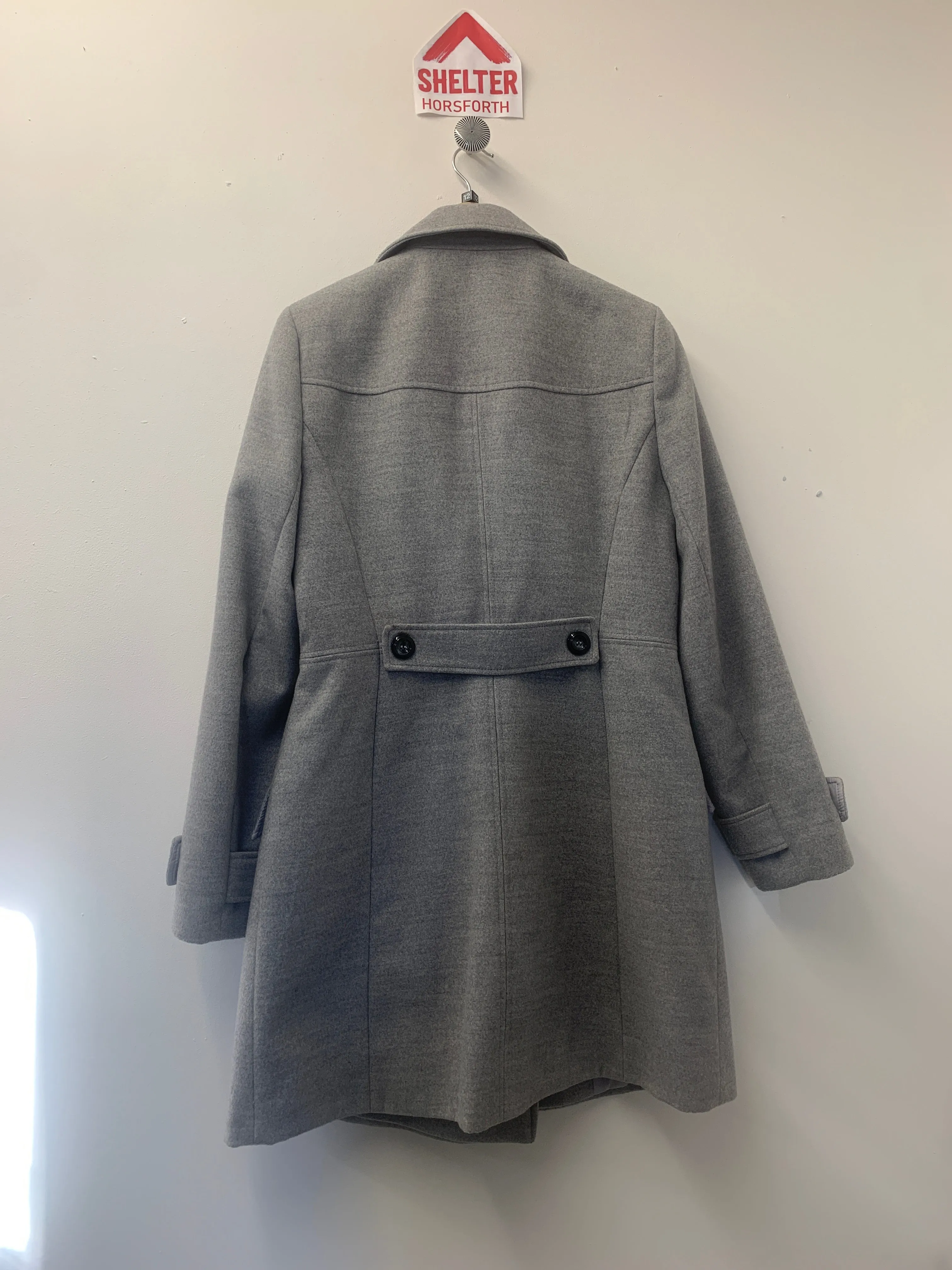 Miss Selfridge Grey Trench Coat Size 12