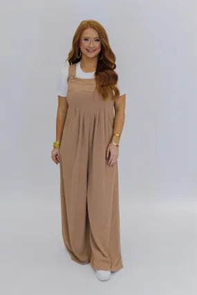 Molly Wide Leg Casual Jumpsuit- Coco