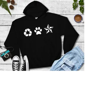 New Recycled Pets Pull Over Hoodie