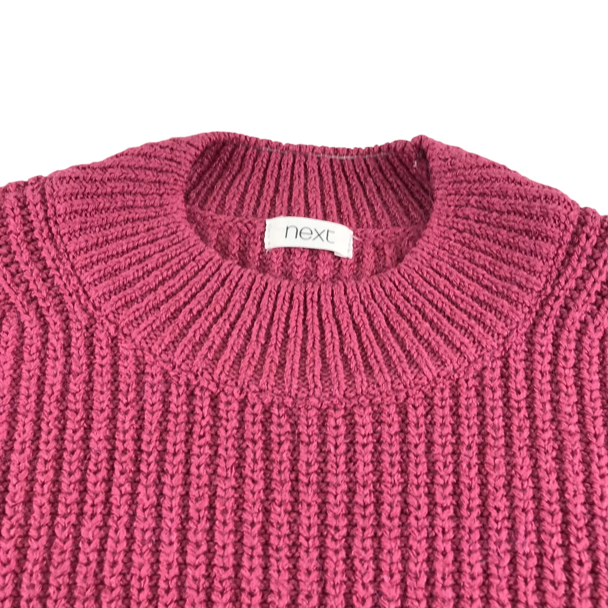 Next jumper 7-8 years pink knitted pullover