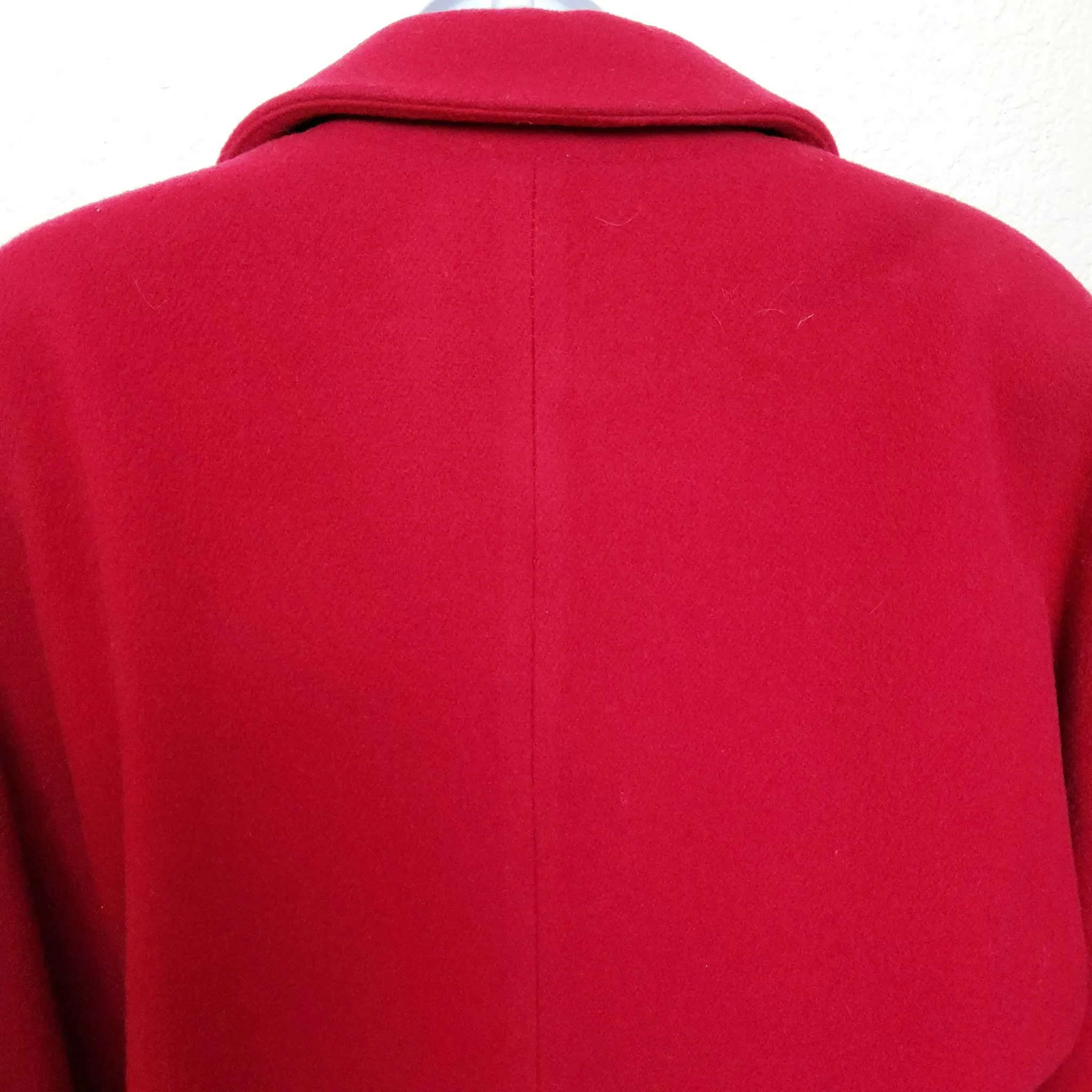 Paradox Red Double-Breasted Missy Style Peacoat, Women's Size 12