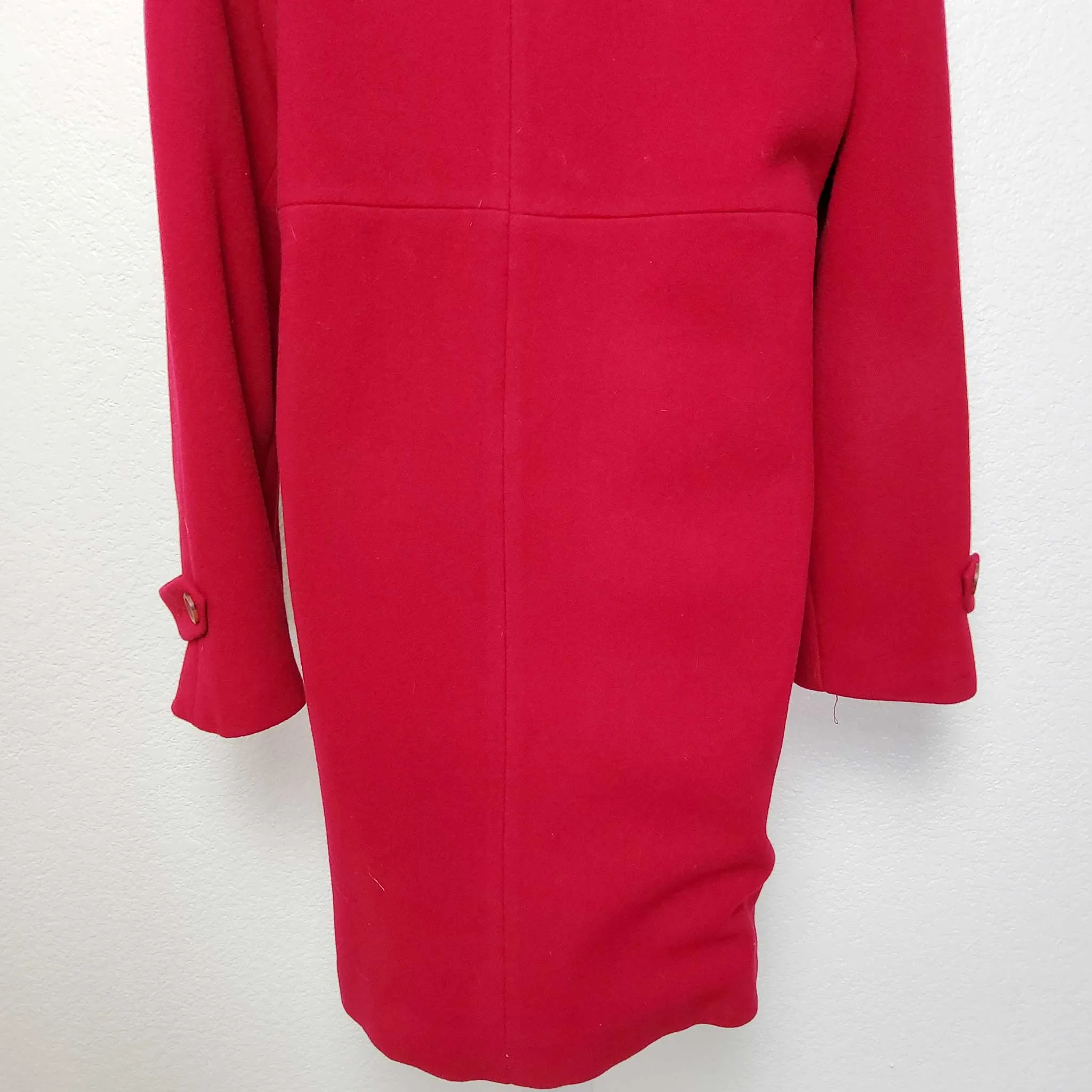 Paradox Red Double-Breasted Missy Style Peacoat, Women's Size 12